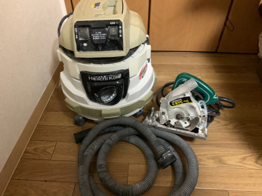 日立集塵機と防塵マルノコのセットです 日立集塵機 丸のこ ホースセット 決まりました！