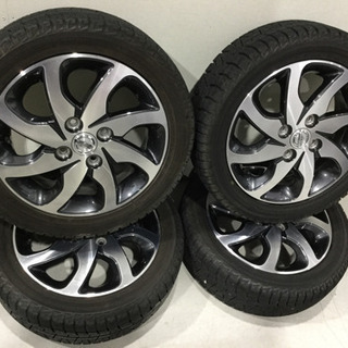 日産 ルークス ハイウェイスター スタッドレスタイヤ付き ホイール4本 