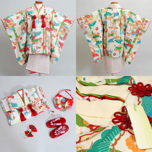 七五三 被布着物祝着フルセット 3歳 3才 三歳 三才 女の子 道行コート ジェラトーニ 梅ケ沢のキッズ用品の中古あげます 譲ります ジモティーで不用品の処分