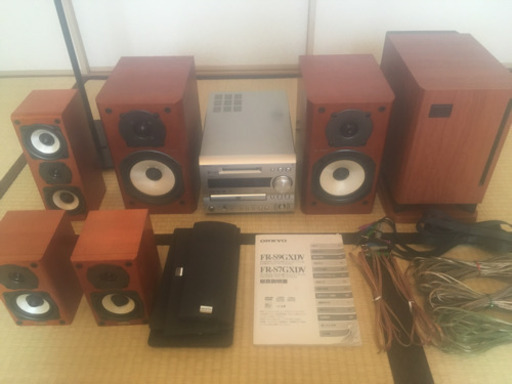 オンキョーDVD/MDコンポ、サブウーファーセット
