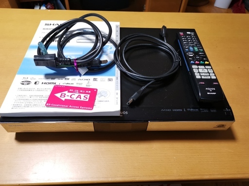 シャープ　ブルーレイレコーダー　BD-HDW55　動作確認済み