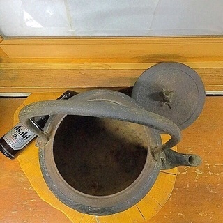 南部大型鉄瓶  三厳堂造