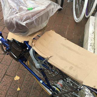 未使用！21Technology 24インチ折り畳み電動アシスト自転車 (紺)