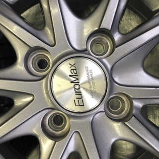 スタッドレスタイヤ155/65Ｒ/13　ＥＵＲＯＭＡＸ１３インチアルミ 4穴　PCD100　ホンダライフ等に
