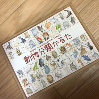 最終値下げ⭐︎新品・未使用　動物分類かるた