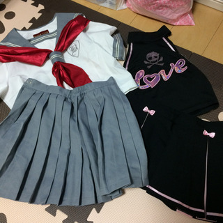 セーラー服　チア　2点セット　コスプレ　BODY LINE