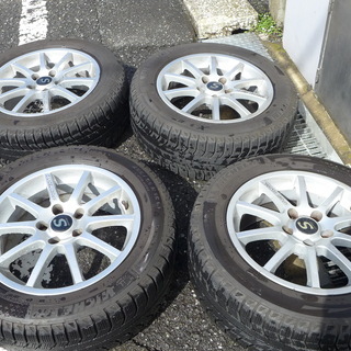 ベンツEクラス等に ミシュランX-ICE 225/55R16 4本セット ベンツEクラス Ｗ211 アルミとスタッドレスタイヤ4本セット タイヤ