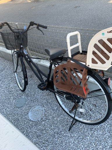 中古自転車 26インチ 子供乗せつき