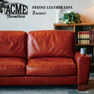 Acme FURNITURE 2人掛けレザーソファ ACME Furniture WICKER SOFA 2P / アクメファニチャー