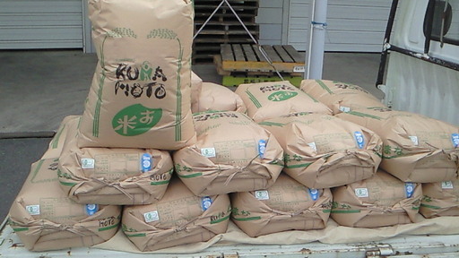 新年特価3割引 熊本有機農法竹炭米（ヒノヒカリ玄米30ｋ）31年間無農薬栽培②