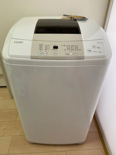 ハイアール　6.0kg 全自動洗濯機　JW-K60K-W 美品