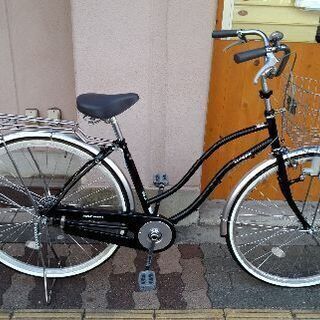 美品☆AGENDA[BAA] 27吋タウンサイクル シングル/ブラックxシルバー 
