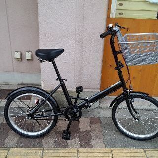 20吋 折り畳み自転車 シングル/ブラック