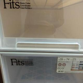 Fits　押入れ用衣装ケース　白2個セット