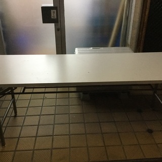 折りたたみテーブル 白ワイドサイズ