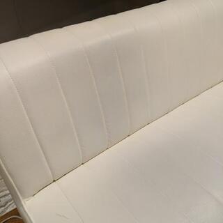 L字型合皮ダイニングソファ