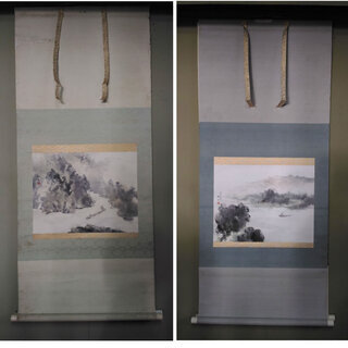 真作/藤井松山/能画/祝掛軸/正月掛軸/掛軸☆宝船☆AK-410 真作/藤井松山/能画/祝掛軸/正月掛軸/掛軸☆宝船☆AK-410