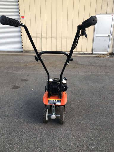 整備済 家庭菜園向 折り畳めて片手で持てる 2サイクル 1.5馬力 耕運機