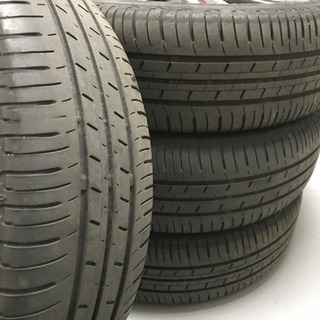 129-2ブリヂストンECOPIA165/55R15ダイハツ純正アルミホイール付4本セット15×4.5J +45 人気のポリッシュ BRIDGESTONE EP150