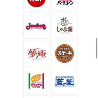 食事券1万円分を9000円で譲ります。6月10日