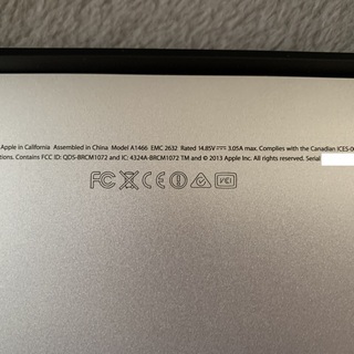 交渉成立　 MacBook Air 13.3インチ Mid 2013