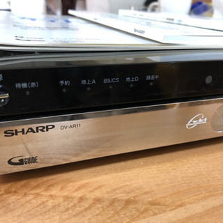 SHARP DVDレコーダー dv-ar11 動作確認済み