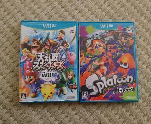 WiiU本体、スプラトゥーン、大乱闘スマッシュブラザーズ スマブラWiiU