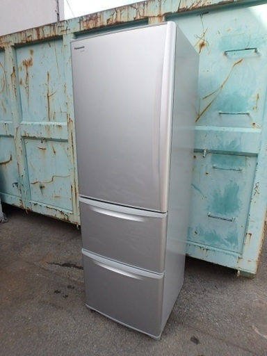 ☆3D簡易清掃済み☆2009年製☆Panasonic自動製氷付き冷蔵庫 NR-C378ML-S