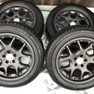 スタッドレスタイヤ　ブラバスタイプ18インチアルミ　ドイツ製　５穴　ミシュランX-ICE　245/50R/18　