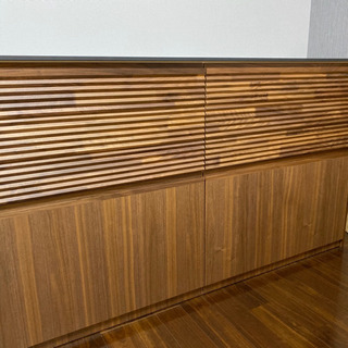 未使用　カリモク　収納　ネイビ 