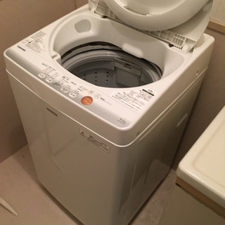 洗濯機お譲りします！【TOSHIBA AW-4SC2 (W)】