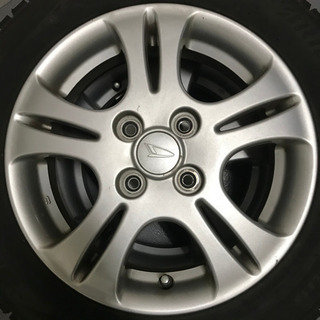 130-1ブリヂストンVRX2 155/65R14 14×4.5J +45 ダイハツ純正アルミ 