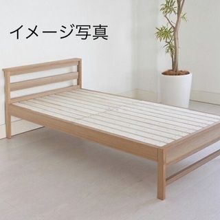 【送料込】木製ベッドフレーム シングルサイズ