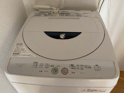 【終了】SHARP Ag+イオン洗濯機4.5kg 2014年