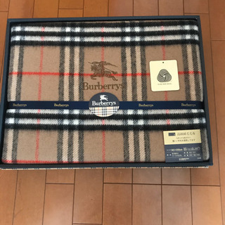 Burberry高級純毛毛布　[新品未使用]