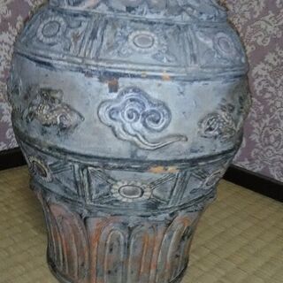 沖縄 琉球古典焼 壺屋焼  花瓶 骨董