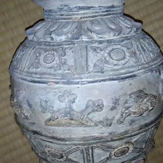 沖縄 琉球古典焼 壺屋焼  花瓶 骨董
