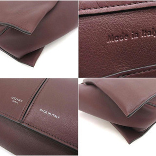 美品 セリーヌ CELINE トライフォールド ミディアム ショルダーバッグ