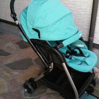 Apricaベビーカー オプティア グリーン