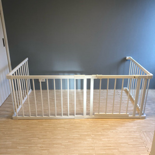ファルスカ】木製ベビーサークル + 120パネル2枚セット