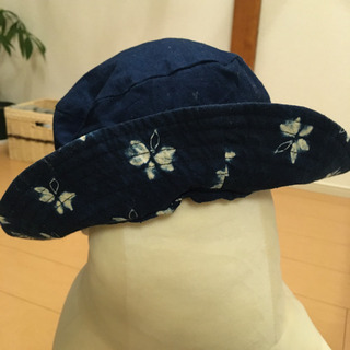 藍染　リバーシブル　帽子