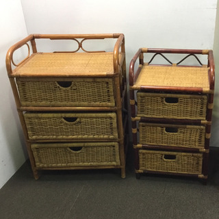 中古 籐家具 チェスト