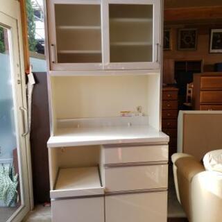 レンジ・炊飯器台付き食器棚 - 食器棚、キッチン収納 