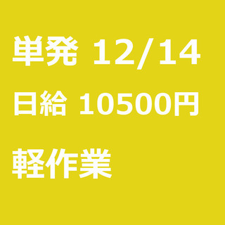 【急募】 12月14日/単発/日払い/港区:【面接無し◎】！大人...