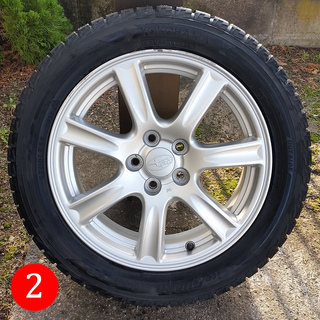 スバル純正ホイール・スタッドレスタイヤ「4本セット」「205/50R16 