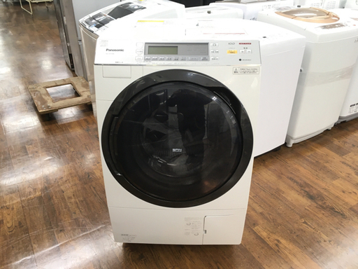 パナソニック 10.0kgドラム式洗濯乾燥機 2017年製 NA-VX7700L-W 53341円