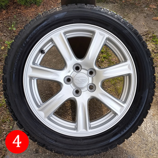 スバル純正ホイール・スタッドレスタイヤ「4本セット」「205/50R16