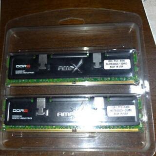 DDR2_1GBメモリー/PC2-6400 二個