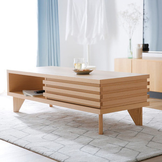 ローテーブル　天然木無垢材　突板　国産　日本製　リビングテーブル...