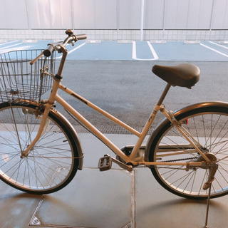 自転車・白色(2年半使用)